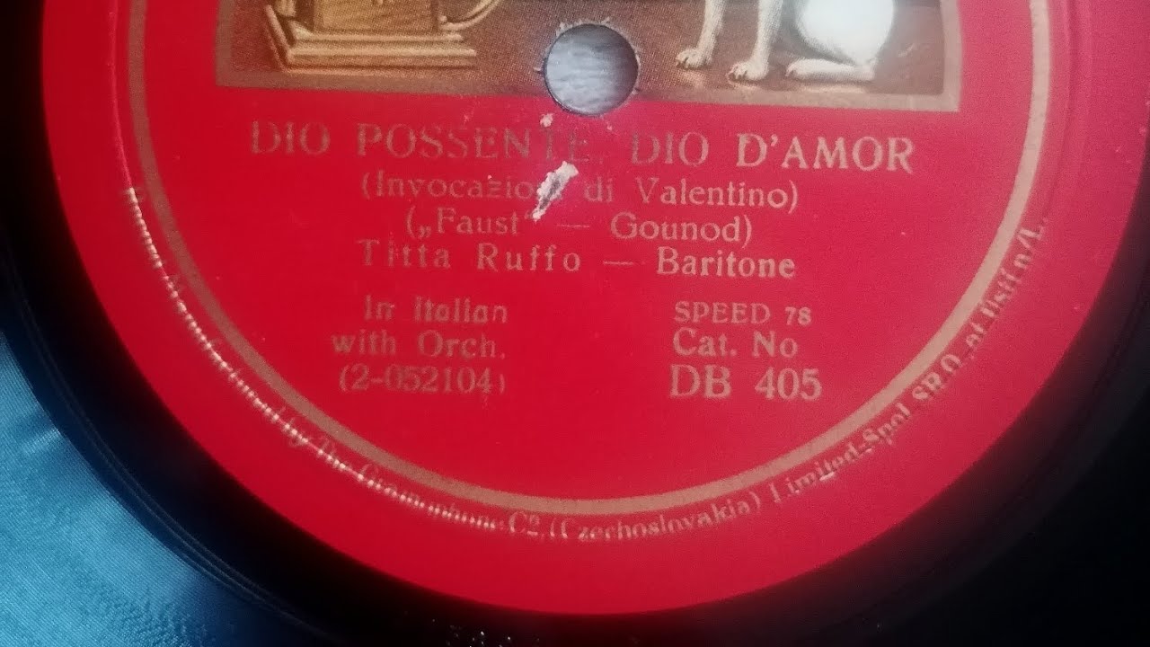 dio possente dio d'amor - Titta Ruffo baritone, dyr. Josef Pasternack 1915