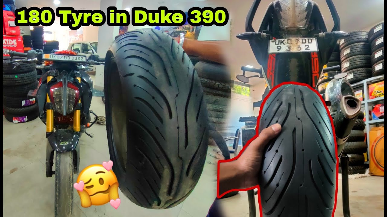 180 mm tyre in Duke 390 || Fat Tyre for Duke 390 || Duke 390 Tyre Change #180tyre #duke390 #viral