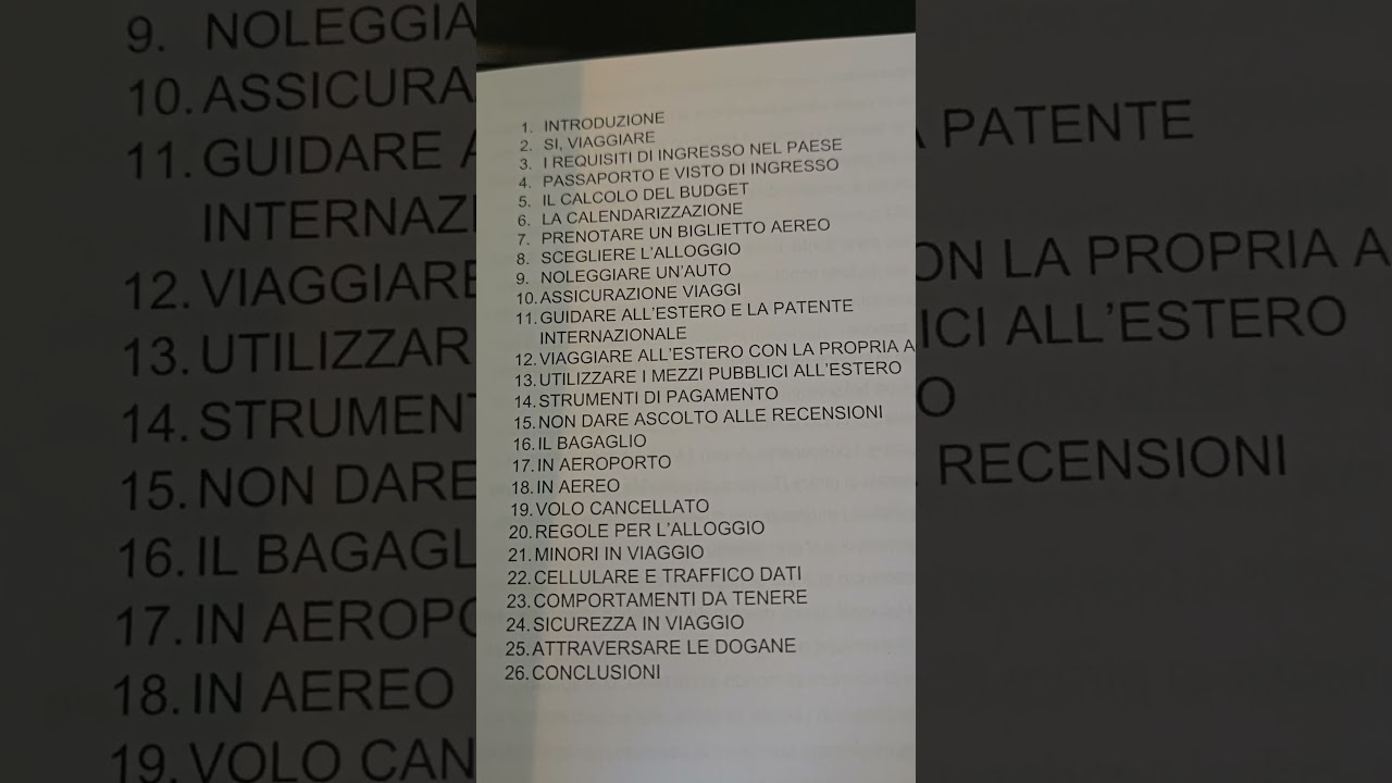 MANUALE ORGANIZZATIVO PER VIAGGIARE ALL'ESTERO, LA PRIMA GUIDA COMPLETA