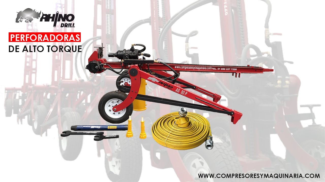 Perforadoras Wagon Drill Marca Rhino Drill Modelo AS60p | Grupo Compresores Y Maquinaria