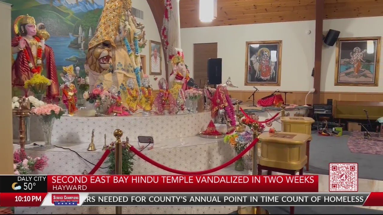 Second East Bay Hindu temple vandalized in 2 weeks