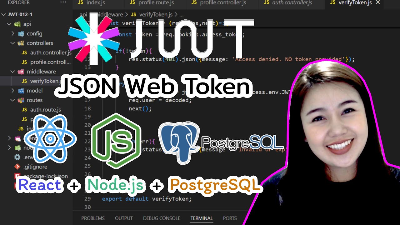 การใช้งาน JWT (JSON Web Token) สำหรับ Authentication และ Authorization ในเว็บแอปพลิเคชัน
