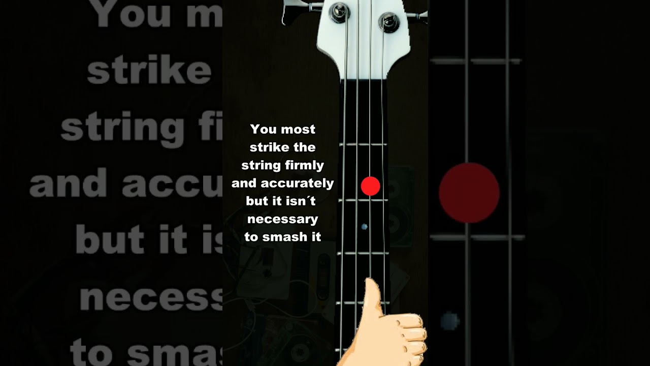 🔻Slap Bass Guitar Exercise for Beginners 🔥Controlling String Hit 👍🏽