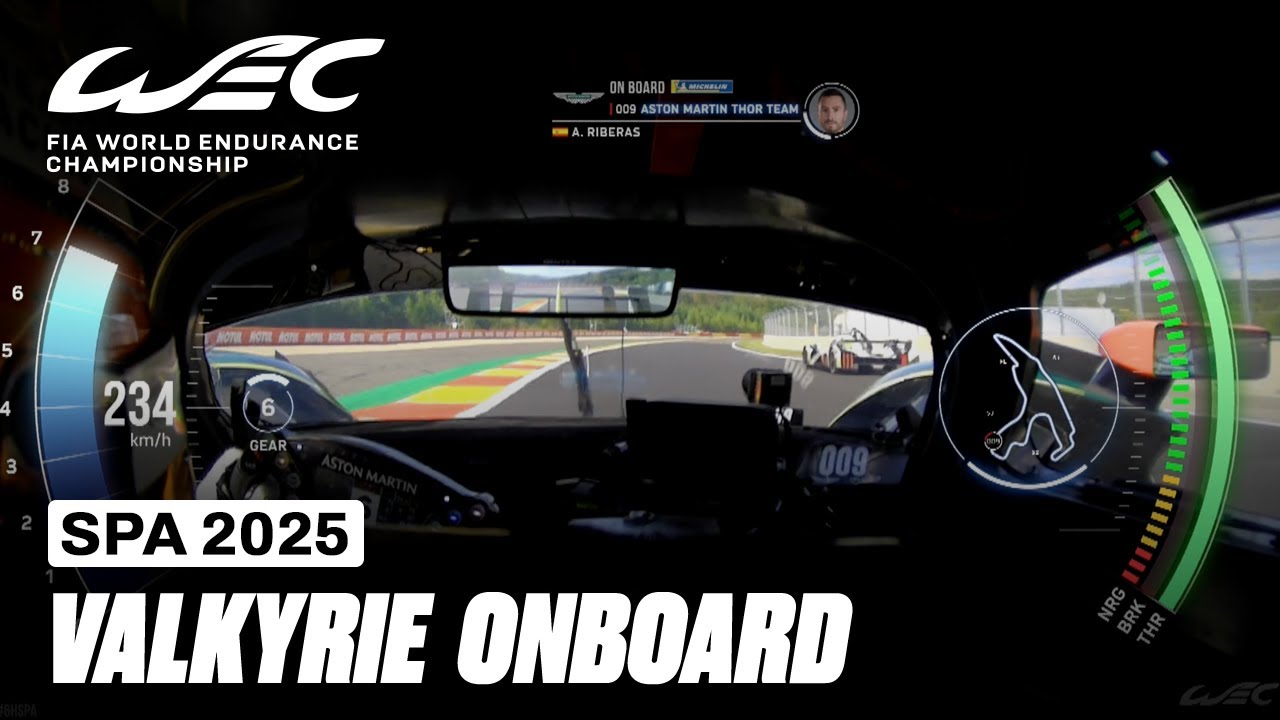Onboard Alex Riberas Aston Martin Valkyrie Hypercar 🔊 | TotalEnergies 6 Hours of Spa | FIA WEC
