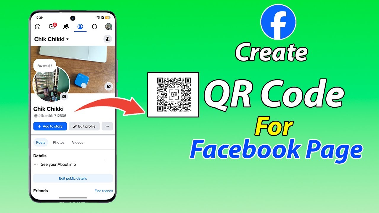 How to create a qr code for a facebook page