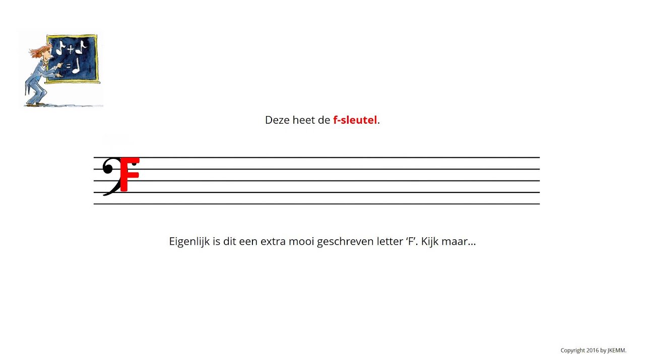 De notenschool f-sleutel