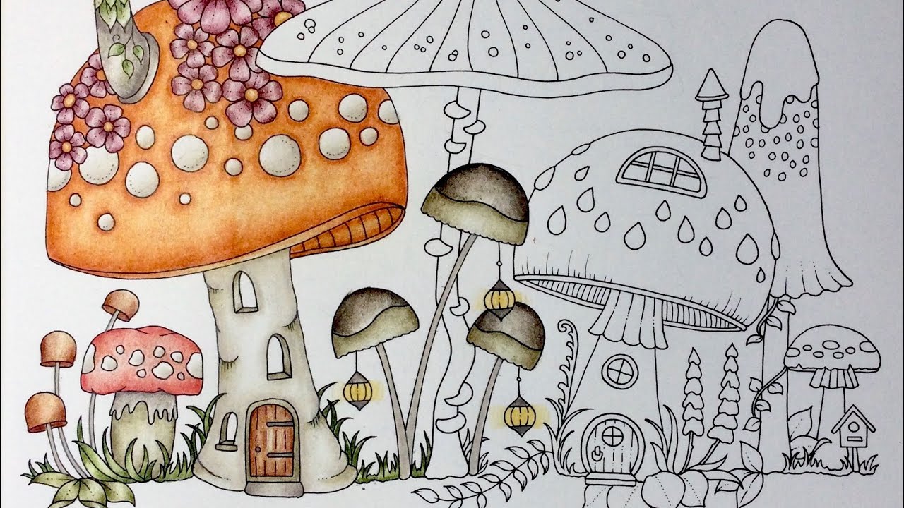 WORLDS OF WONDER by Johanna Basford - PART 1 - prismacolor pencils