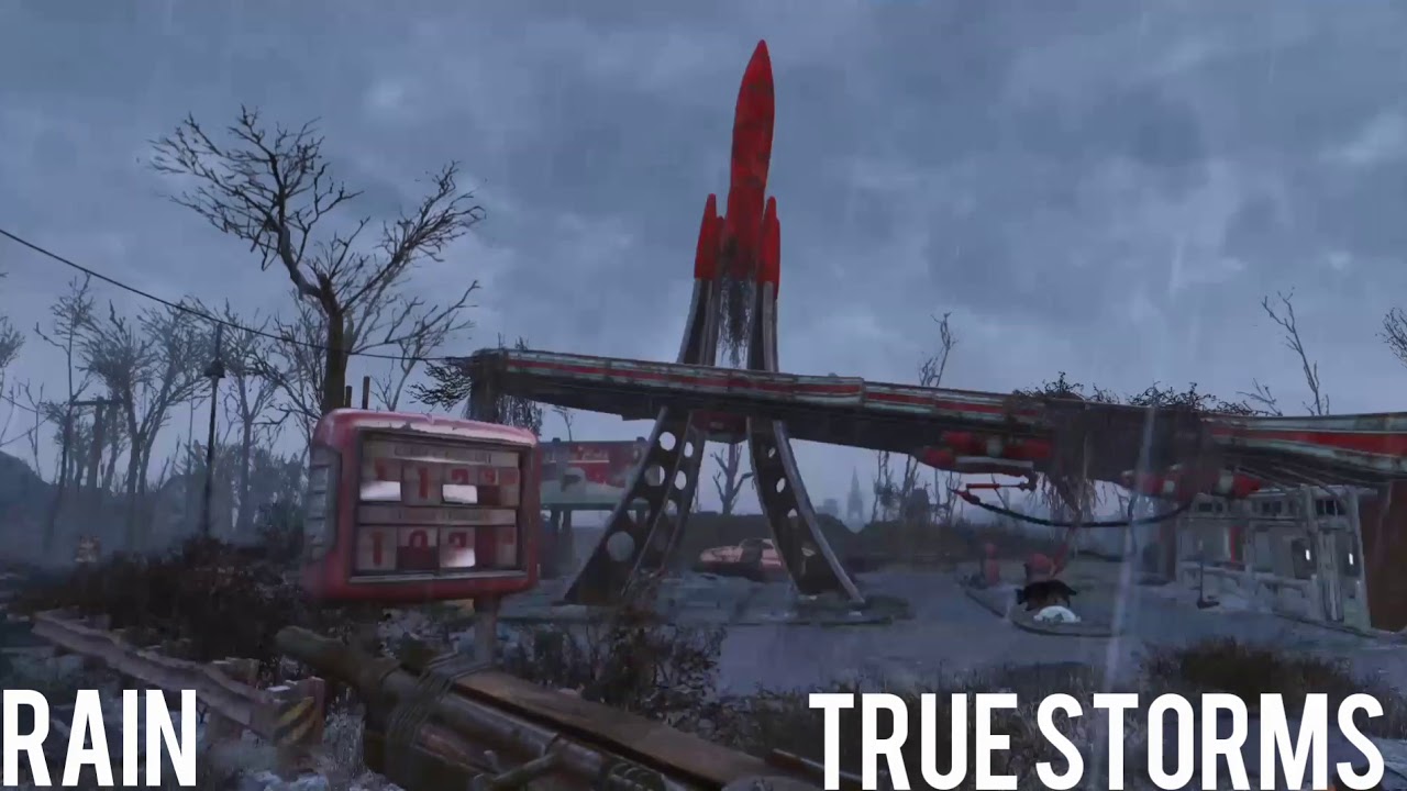 Fallout 4 - Mod comparison  True Storms & Vivid Weathers. (XBOX ONE S)