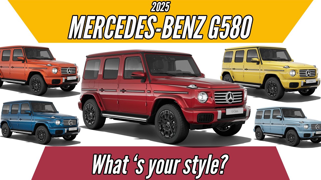 Mercedes-Benz G580 Color Options 2025 | Electric G-Class with EQ Technology | AUTOBICS