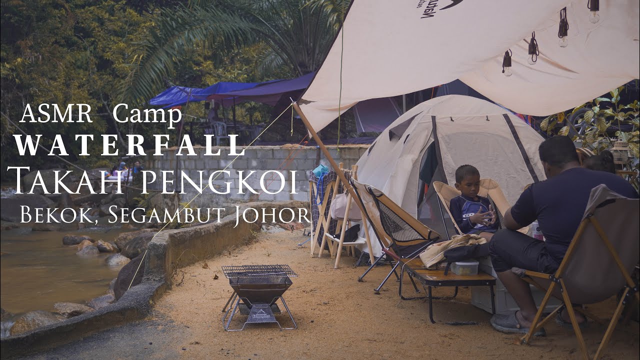 Vlog 16 | Takah Pengkoi Waterfall | Naturehike Pro Series Tent | ASMR Raining | Camping