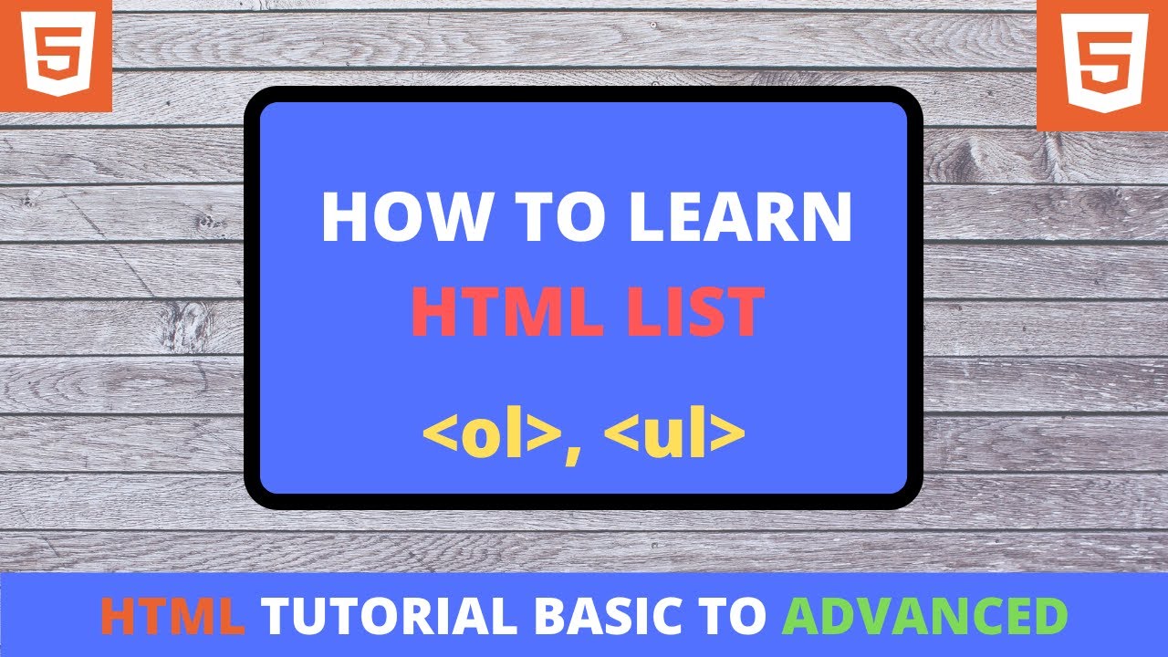 Html List Tutorial in Hindi for Beginners Part 18 | by programmer shakil