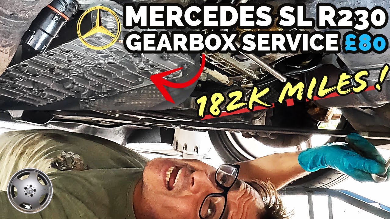 Mercedes SL R230 Gearbox Service First Time in 182K Miles ! In The Street Only &pound;80!