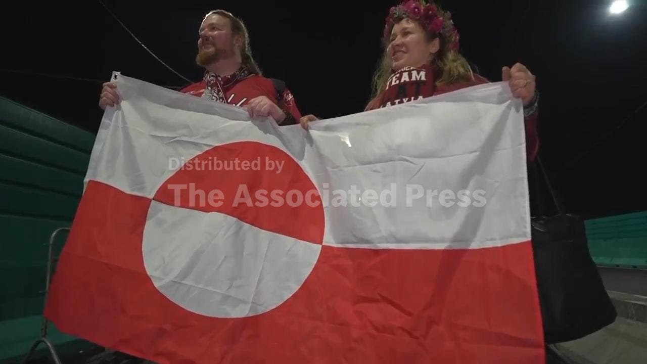 Fans who raised Greenland flag at US-Denmark Olympic hockey game say it was pro-European gesture