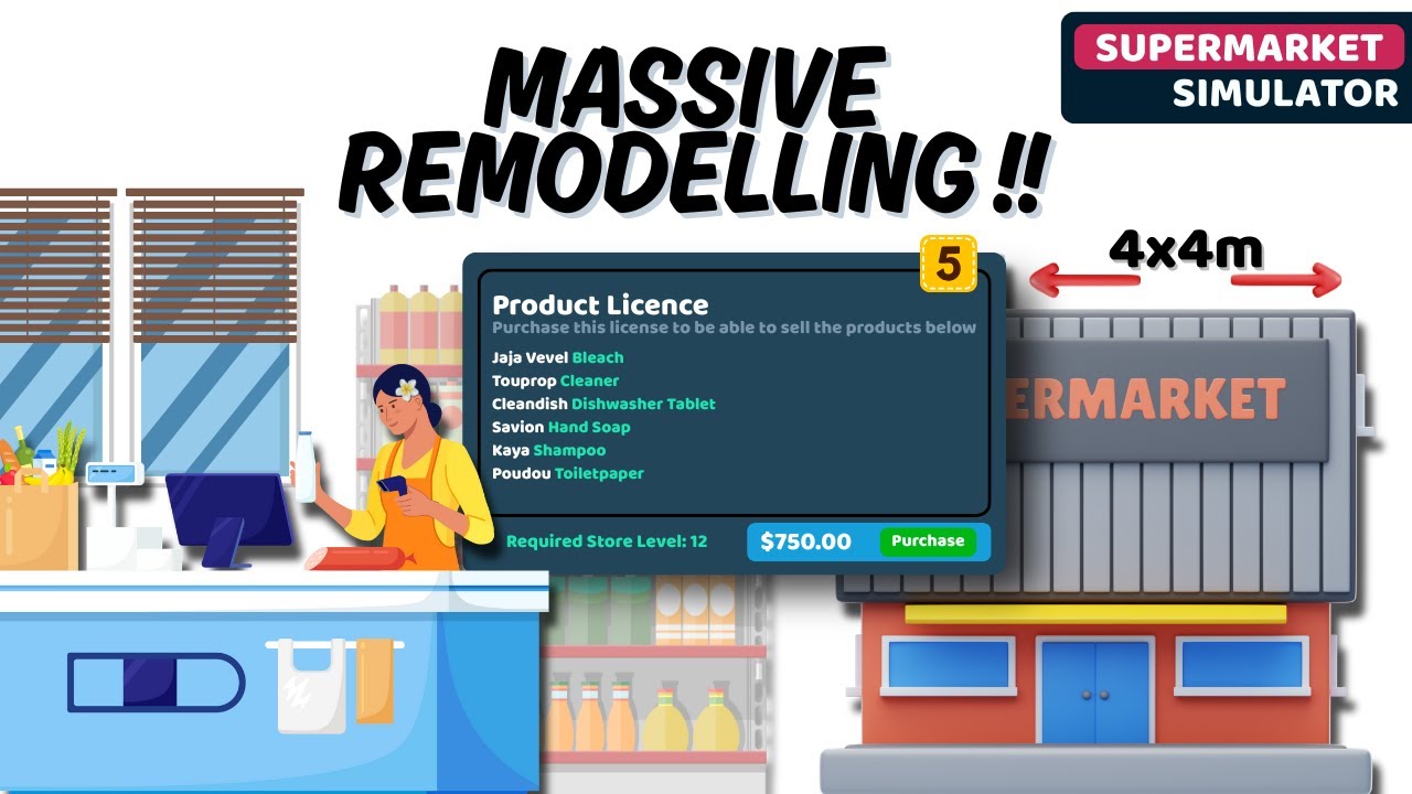 🏗️ MASSIVE Store Remodel + NEW Layout & License! | Supermarket Simulator Ep. 15