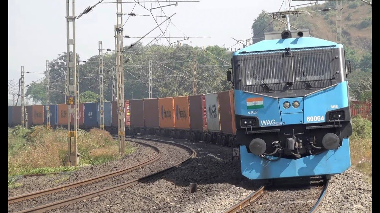 Power Packed Videos - Container Train With 12000Hp Locomotive & Koyna Express With 5350Hp Locomotive