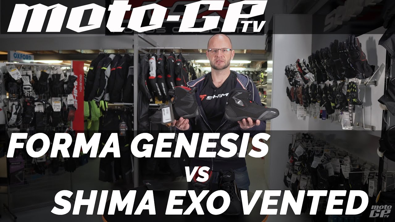 Forma Genesis vs Shima Exo Vented  - porównanie miejskich butów motocyklowych
