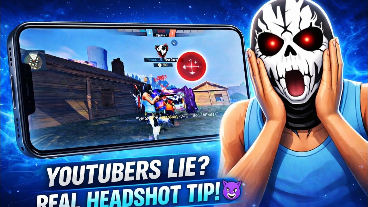 Free Fire Headshot Secret 😱 Youtubers Ye Trick Nahi Batate | LIVE ZINOX