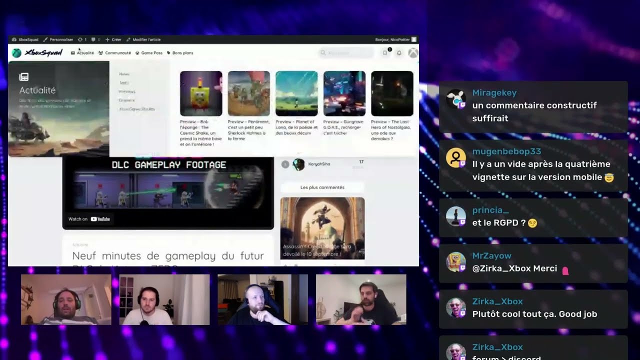 Xboxsquad NEXT : présentation de la V2 en avant-première ! (Redif 5/09)