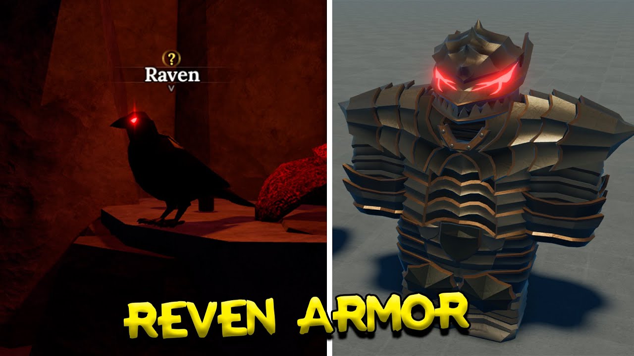 GUIA PARA ARMADURA REVEN CORVO no THE FORGE ROBLOX!