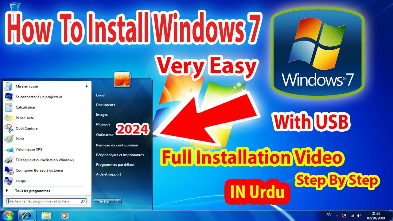 How to Install Windows 7 In Pc Laptope 2024