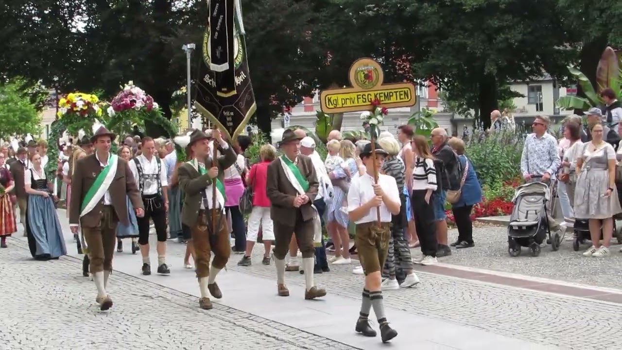 2025.08.17 Gauschützenumzug zum Abschluss der 74. Allgäuer Festwoche 2025 in Kempten