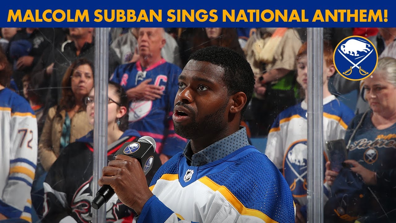Buffalo Sabres Goalie Malcolm Subban Sings National Anthem!