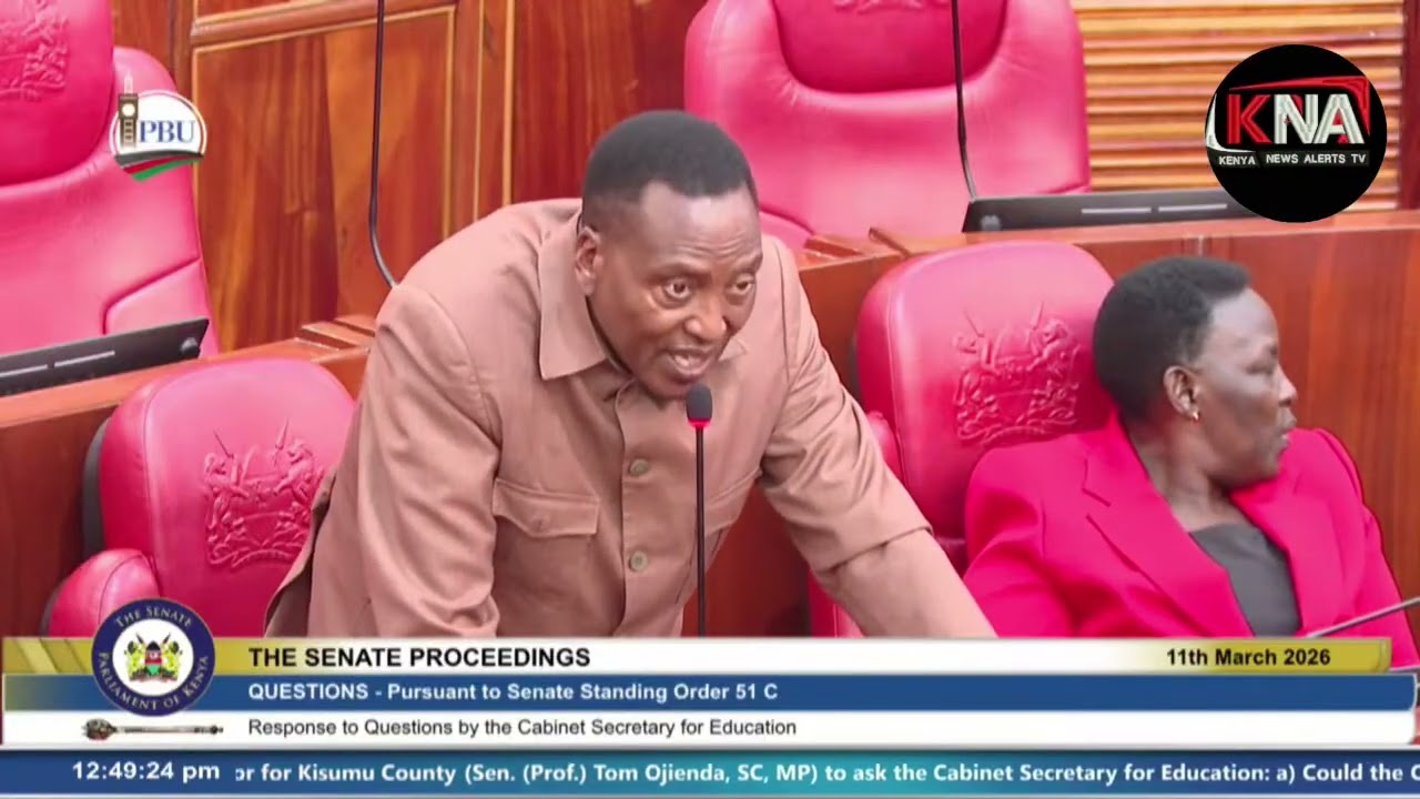 FAILING TO CONTROL HIM SELF, LISTEN TO SENATOR ONYONKA BURNING QUESTIONS TO CS EDUCATION.
