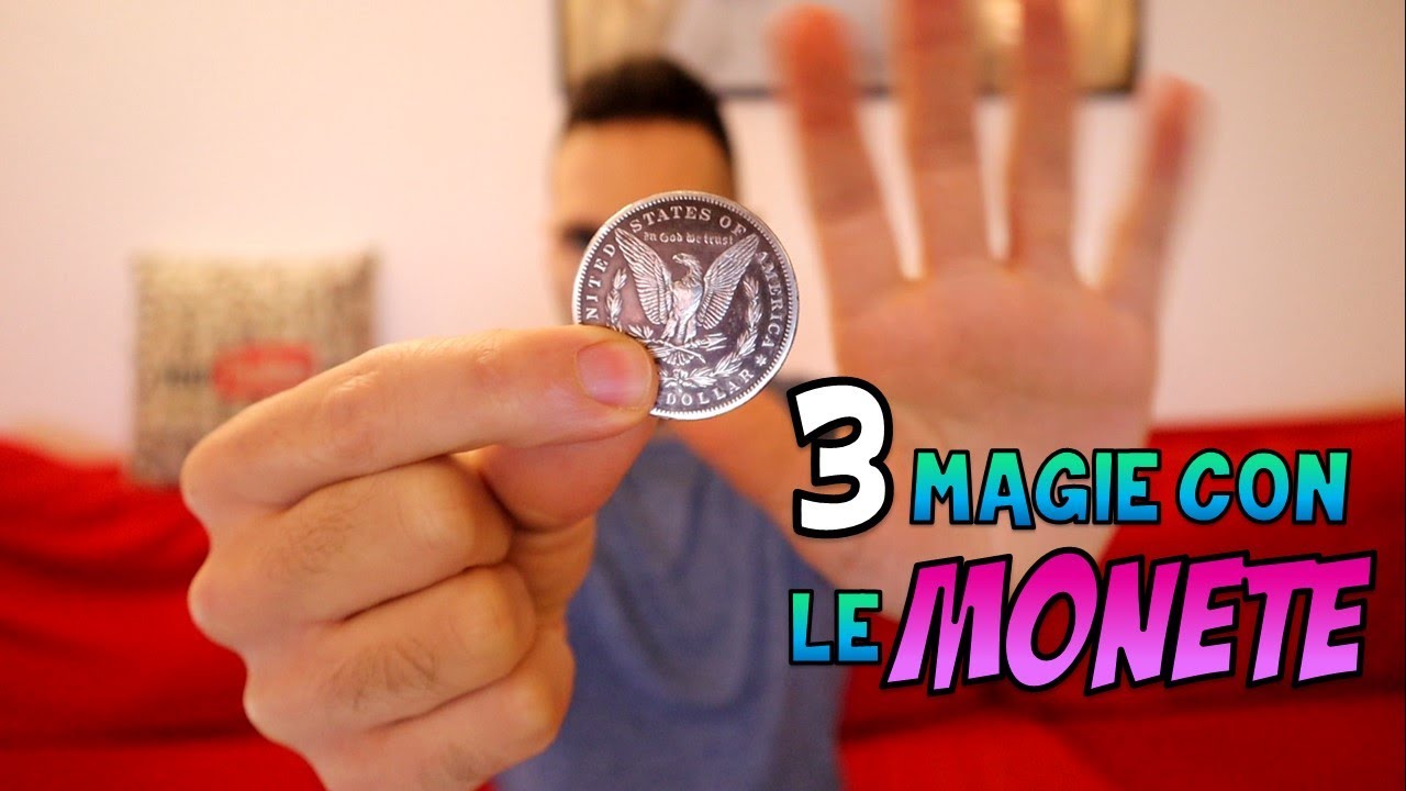 MONETOMAGIA TUTORIAL: 3 INCREDIBILI TRUCCHI DI MAGIA CON LE MONETE VISUALI | COIN TRICK REVEALED