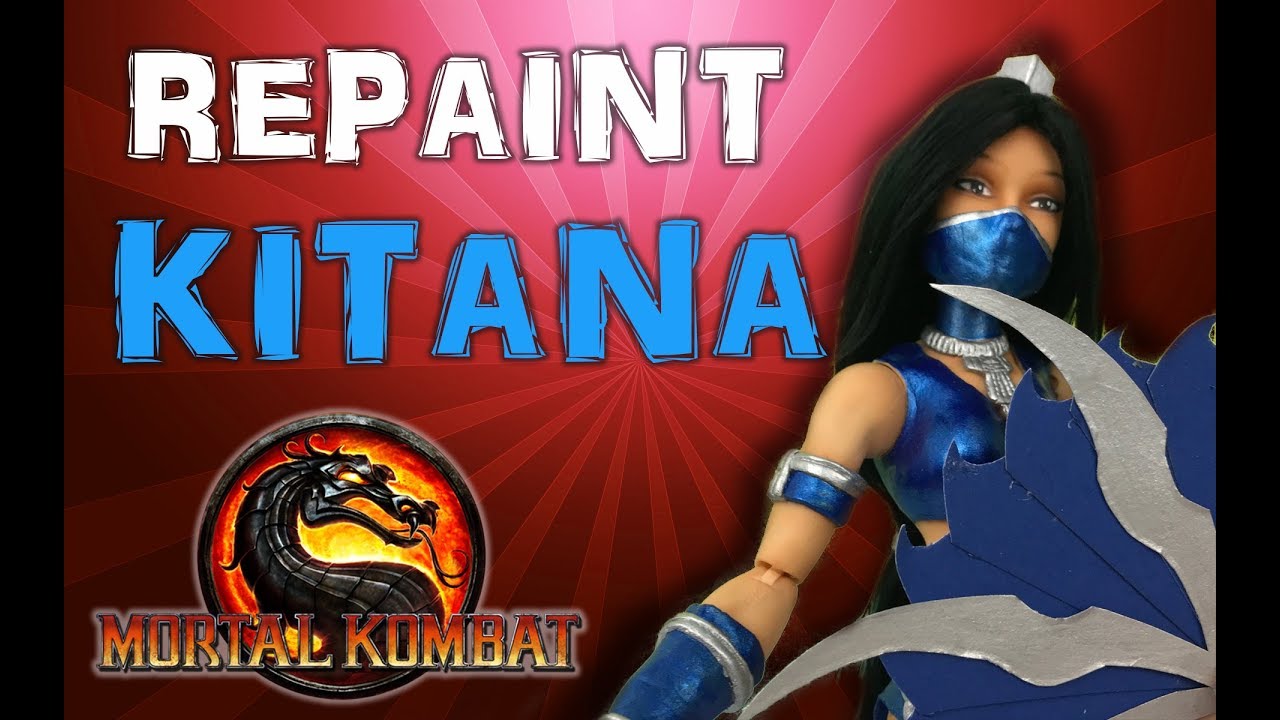 Custom KITANA doll repaint TUTORIAL [Mortal Kombat]
