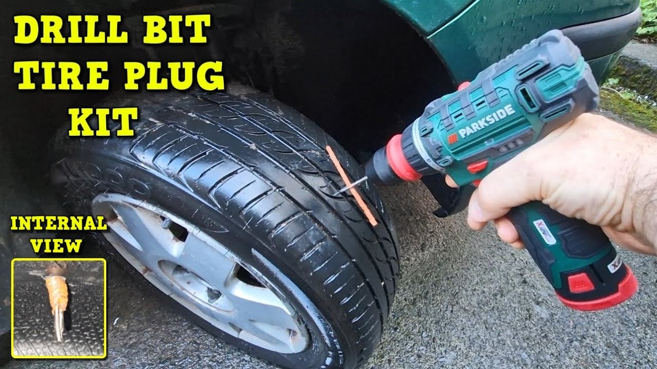 Drill Bit Tire Repair Kit