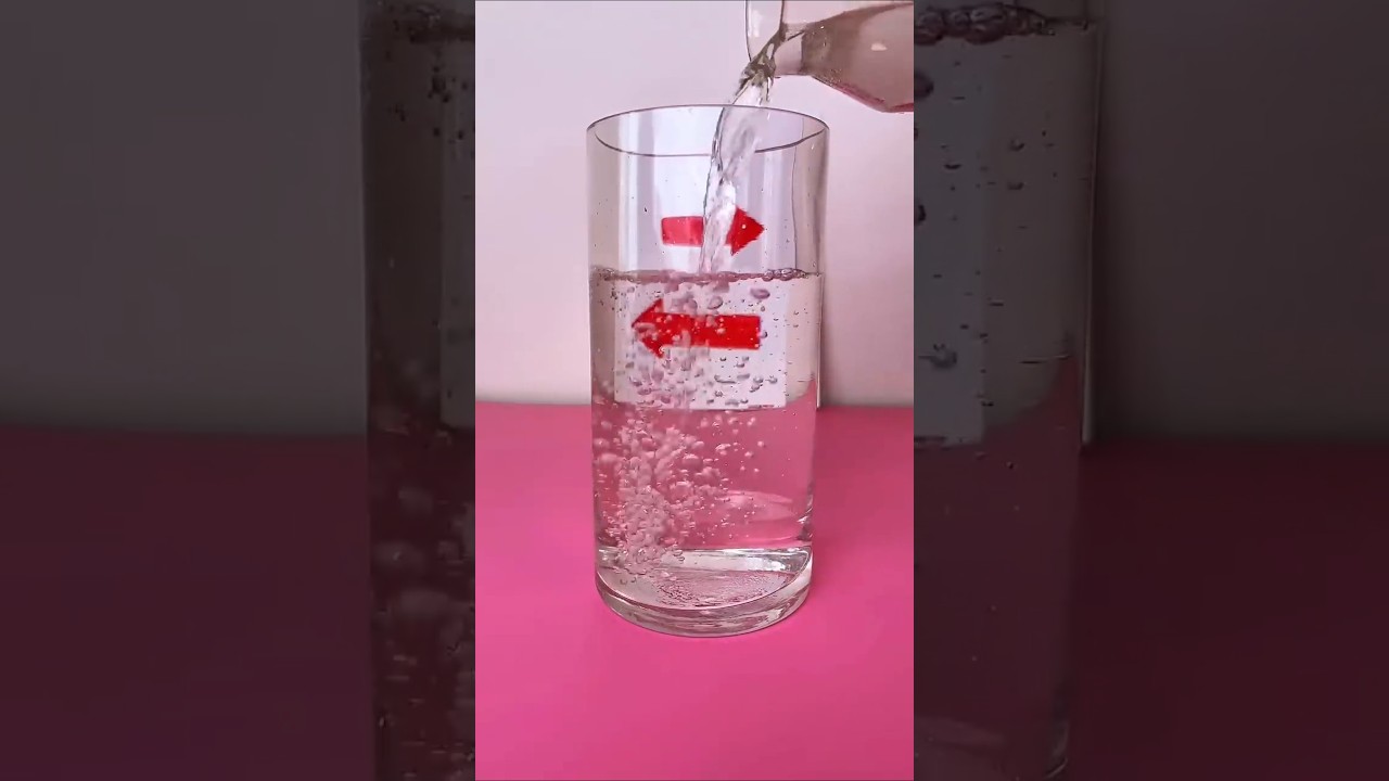 Magic or Science? 💦🔁 Try This Water Trick! #kidslearning #simple #science #shorts