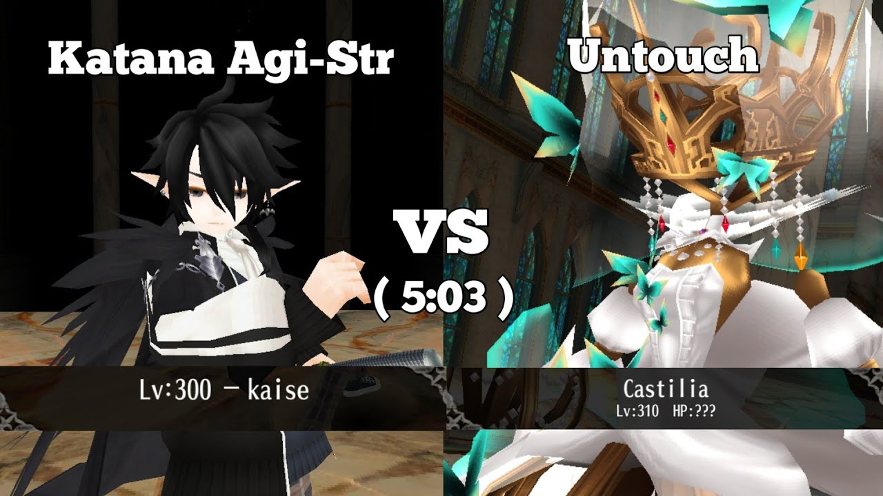 Solo Castilia Katana Agi-Str Level 300 Untouch | Toram Online
