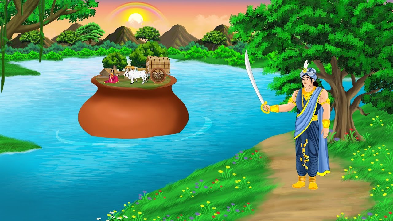 जादुई मटके में रहस्यमई गाँव | Jaadui Matka | Hindi Kahani | Cartoon Story | Moral Story