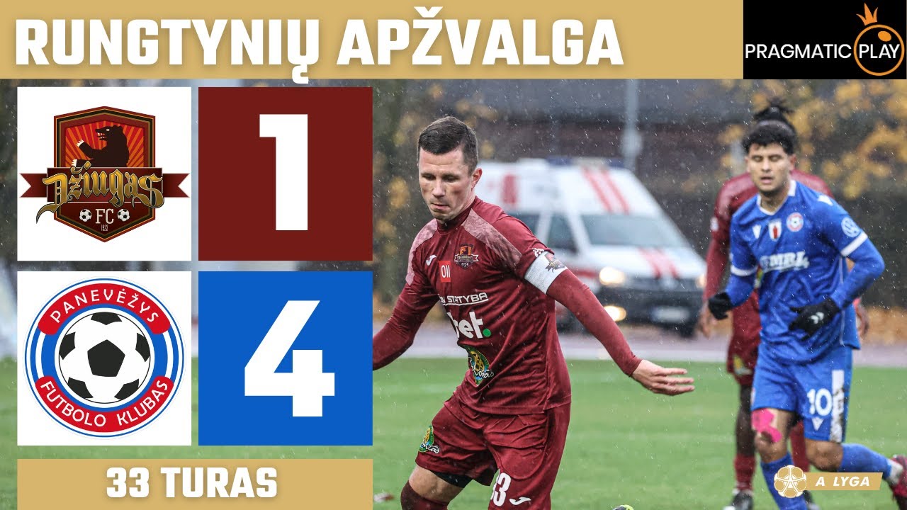 33 turo santrauka: &bdquo;Džiugas&ldquo; &ndash; &bdquo;Panevėžys&ldquo; (2025-10-26)