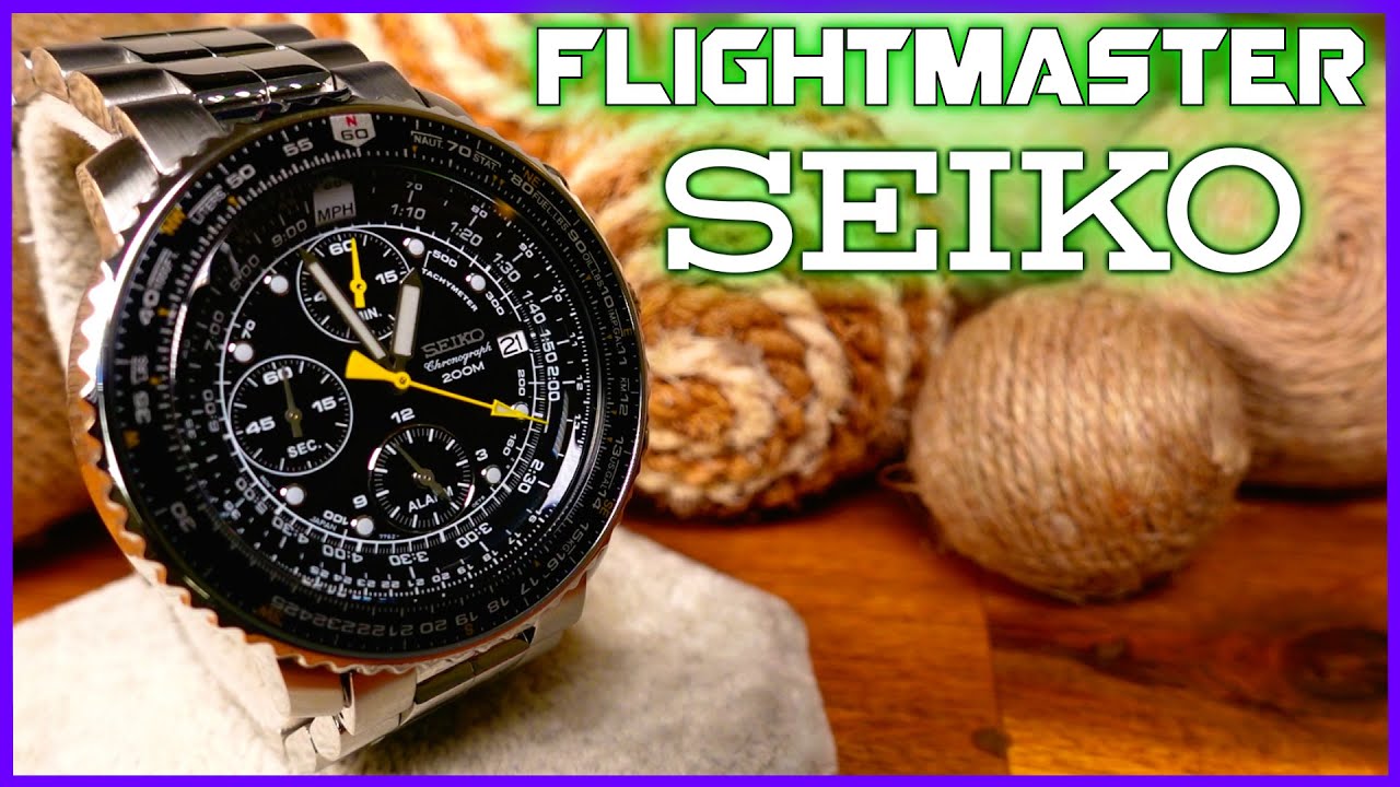 Seiko Flightmaster Full Review - Affordable Chronograph Pilot Watch SNA411P1