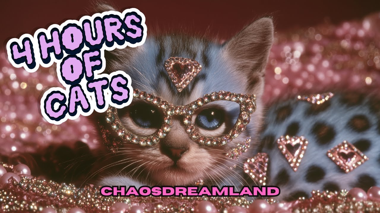 4 Hours of Cats - calming visuals