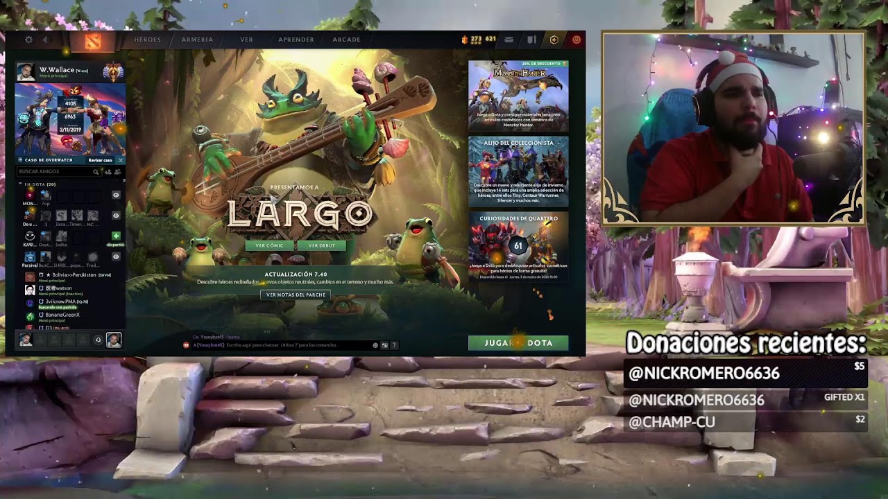 DOTA 2 - LIVE # 166 - REGALANDO SKINS a SUSCRIPTORES POR NAVIDAD - ENTRA el WALLA CLAUS ha LLEGADO