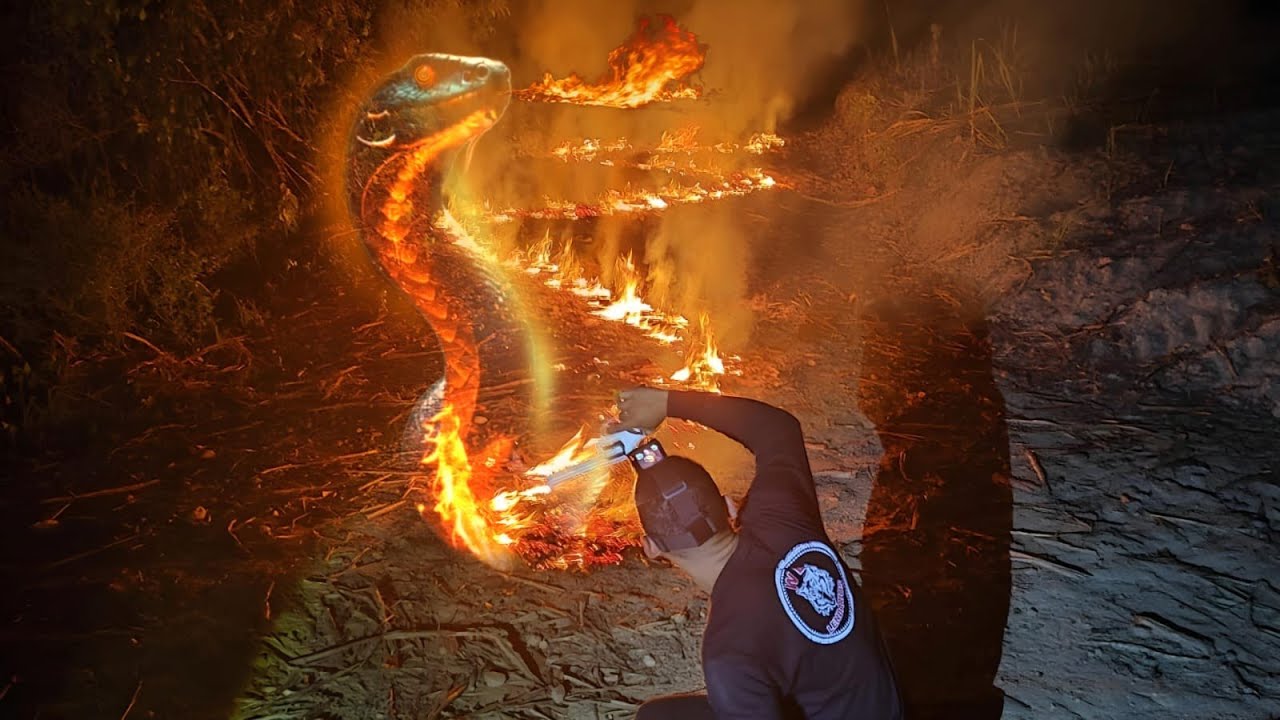 LENDA DO BOITATÁ A GIGANTE COBRA DE FOGO É FINALMENTE GRAVADA #boitata #folclorebrasileiro
