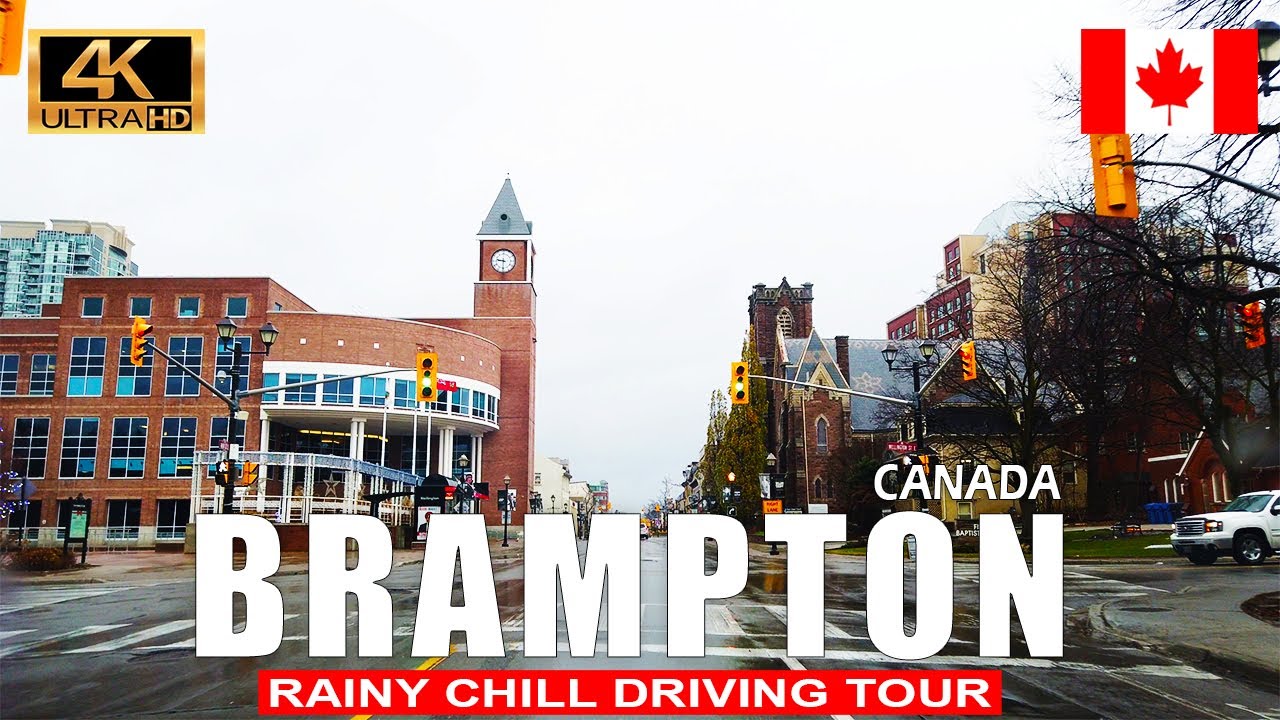 Brampton Drive Tour 4k | From Main Street |Greater Toronto Area Canada