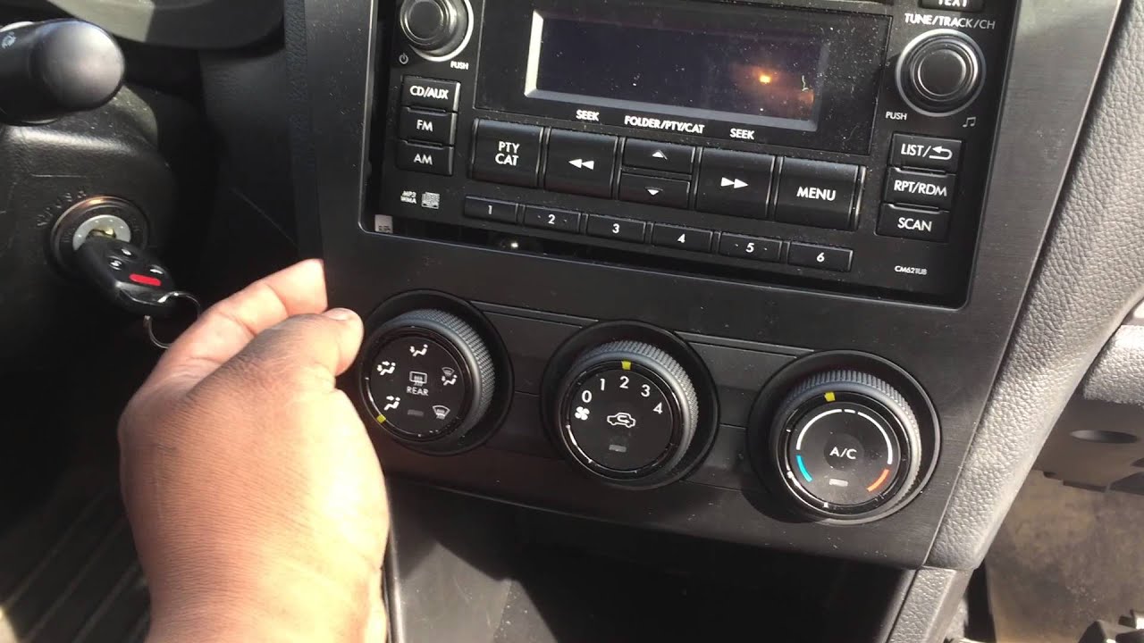 2014 Subaru Impreza radio dash removel.