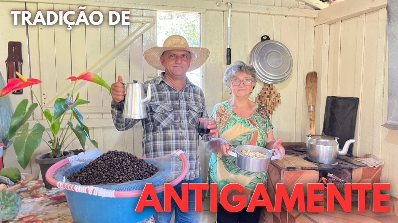 Do Pilão à Torra - Café de Antigamente Torrado no Fogão a Lenha