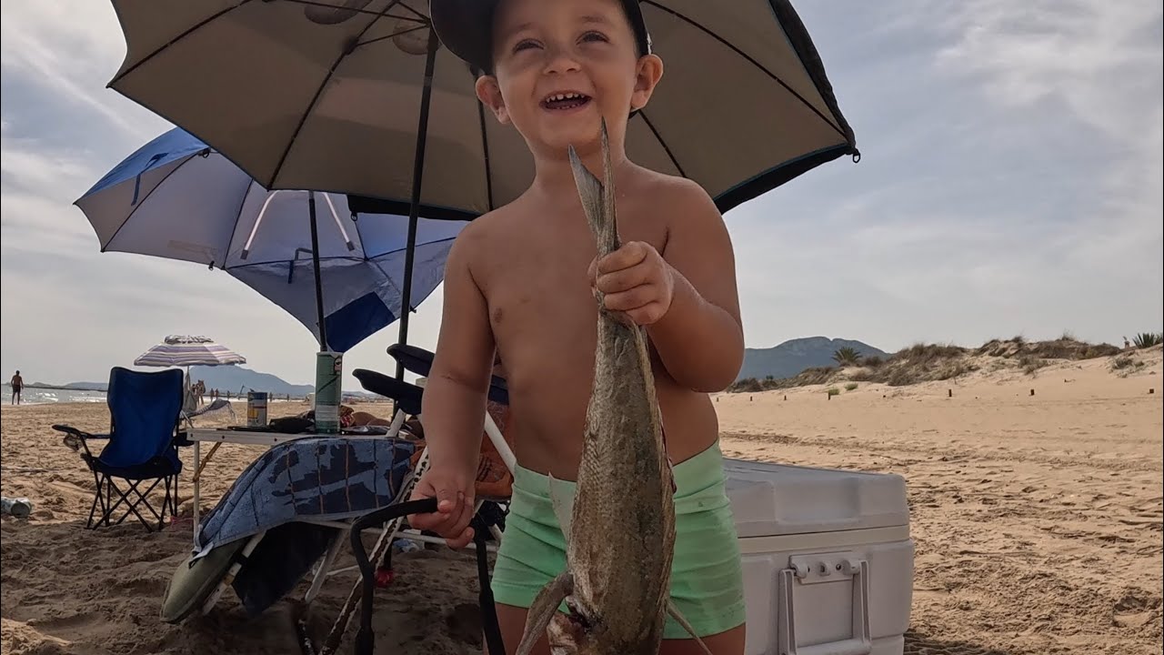 Surfcasting en familia