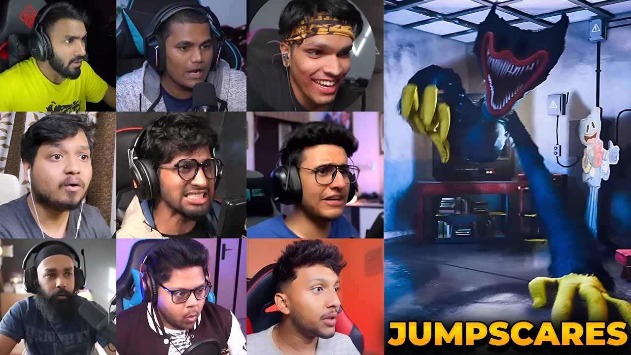 Indian Gamers React to Nightmare Huggy Wuggy JUMPSCARES 😱