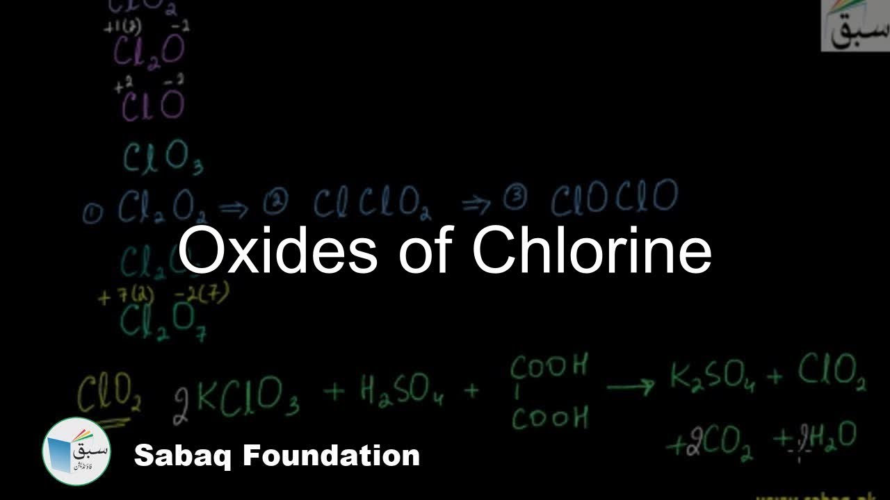 Oxides of Chlorine, Chemistry Lecture | Sabaq.pk