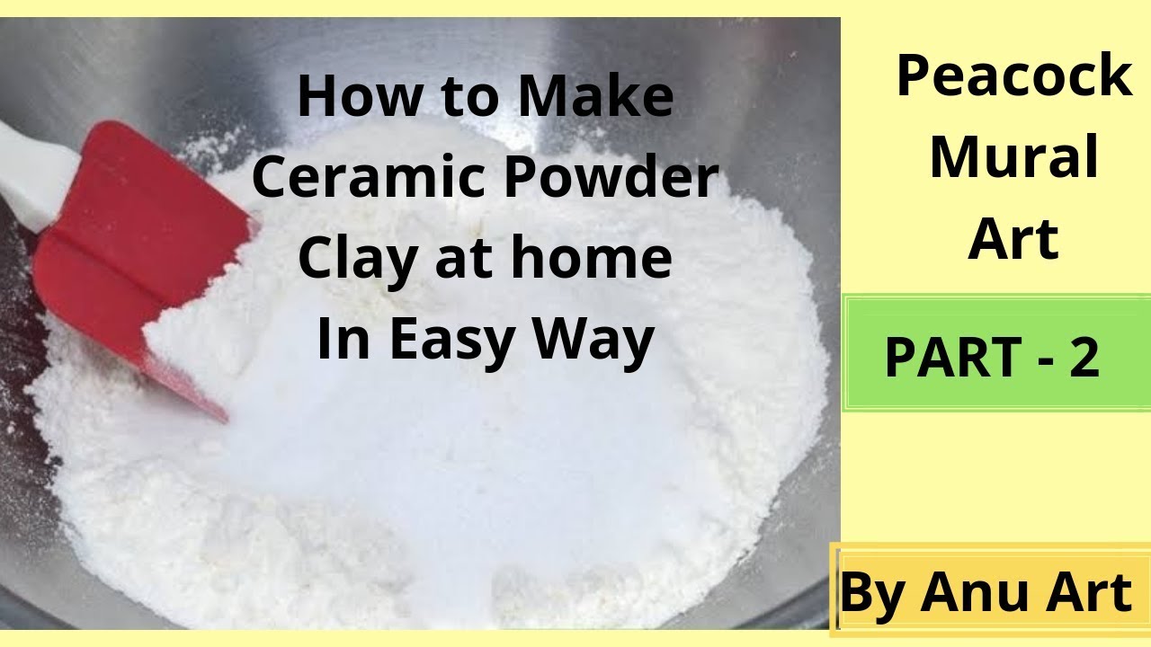 How To Make Ceramic Clay at Home/clay Peacock Mural Art Part 2/Art and Craft/Best out of Waste/