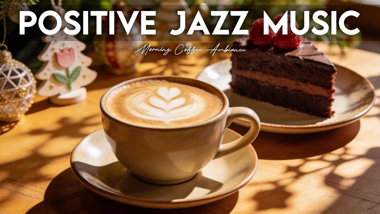 Positive Jazz Music ☕🍃 Coffee Shop Ambiance~Sweet Bossa Nova Instrumental for Cheerful Moods.