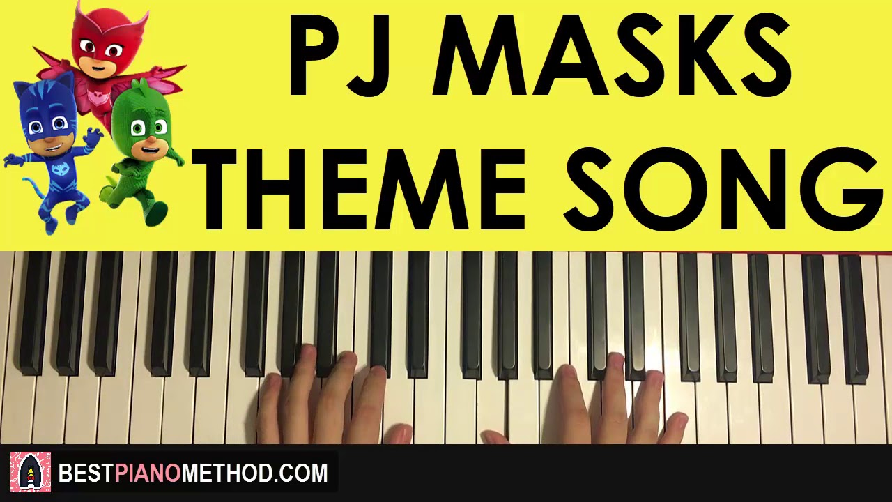 HOW TO PLAY - PJ MASKS - Theme Song (Piano Tutorial Lesson)