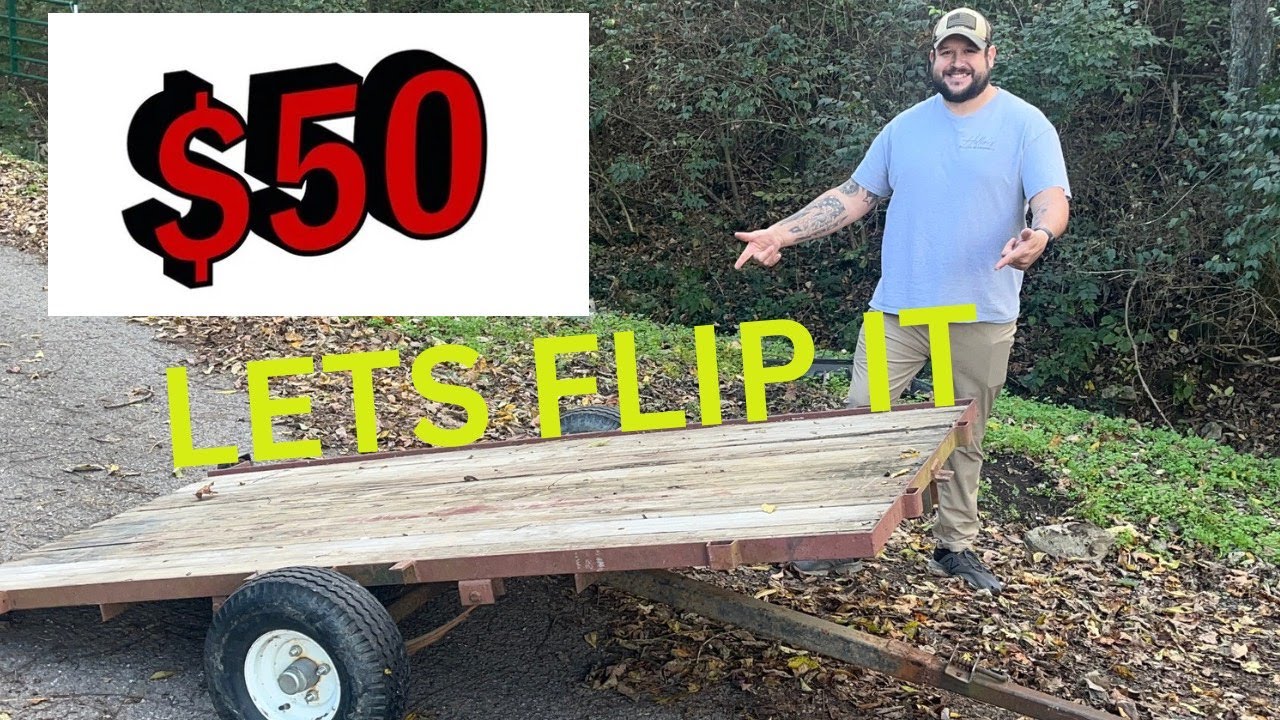 I fixed up a $50 trailer and flipped in on marketplace for big profit