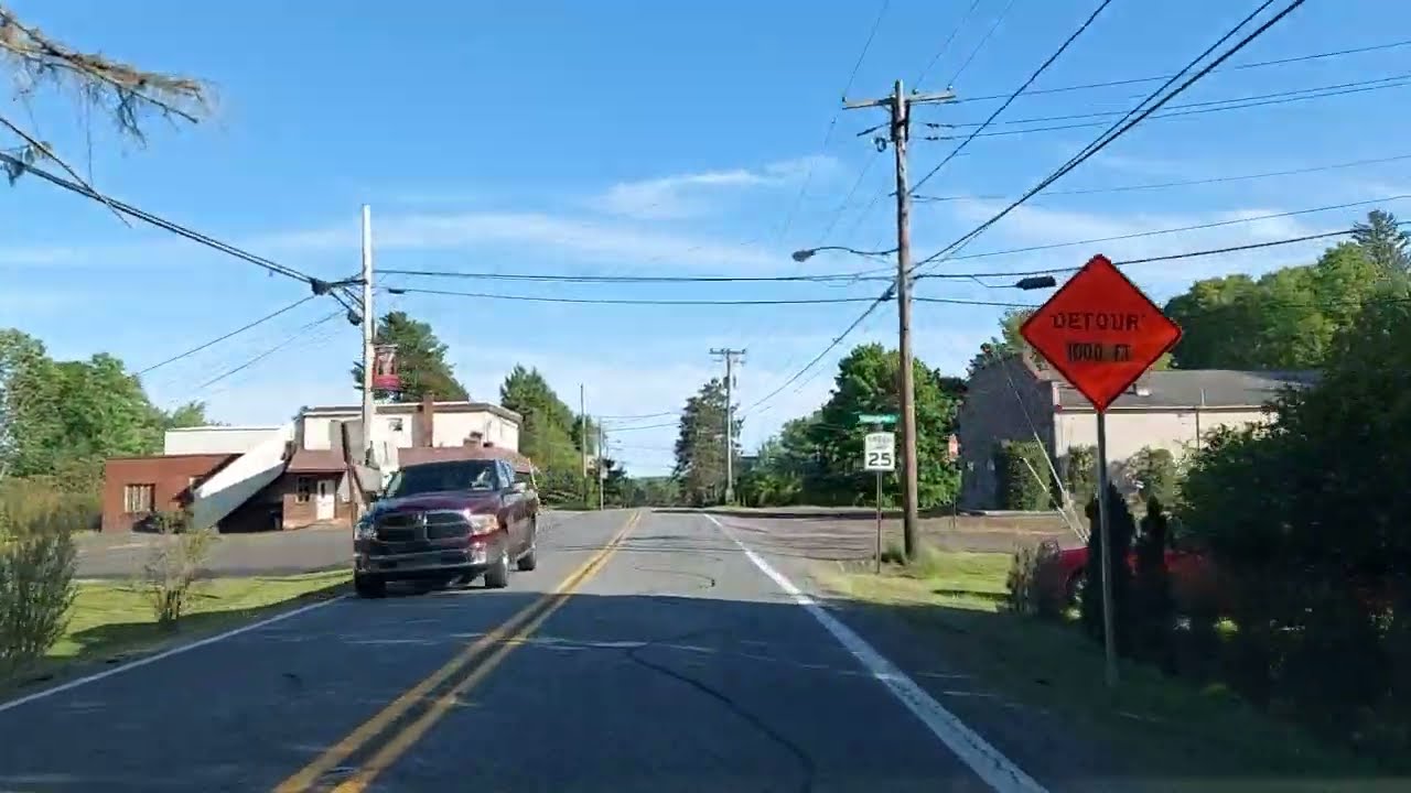Driving from White Haven to Stroudsburg, Pennsylvania