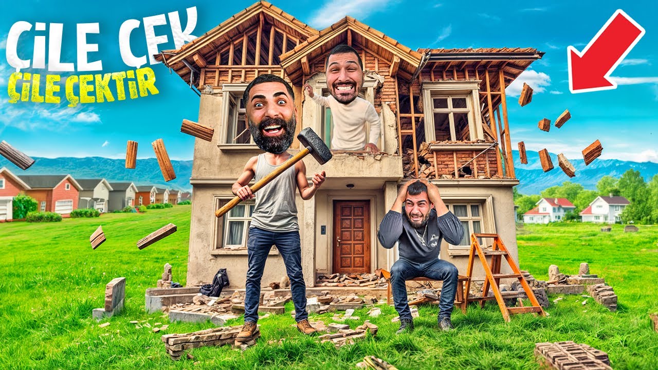 ÇİLE ÇEK ÇEKTİR #2 | ENESİN EVİNİ YIKTIK | SEFANIN TELEFONUNU UÇURDUK